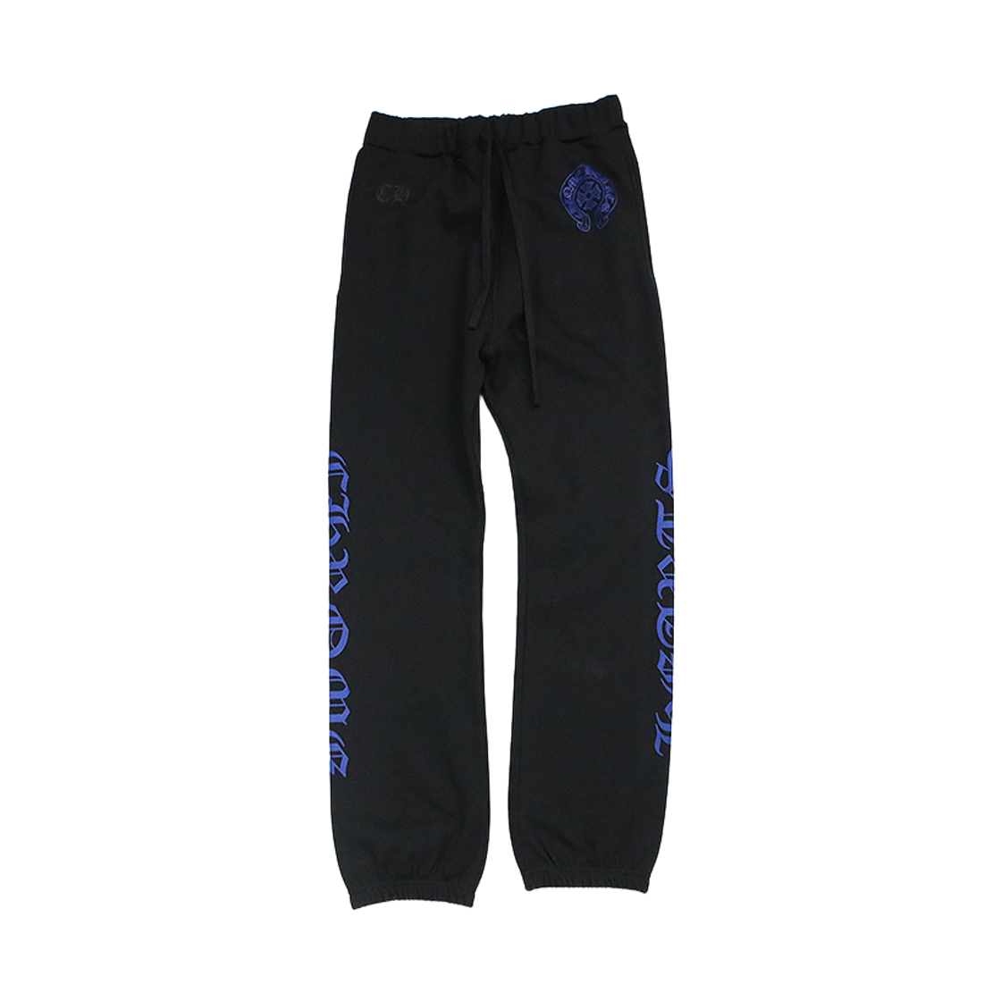 한스룸 크롬하츠 홀스슈 스웻 팬츠 블루 블랙(Hansroom Chrome Hearts Horseshoe Sweat Pants Blue Black) - 1