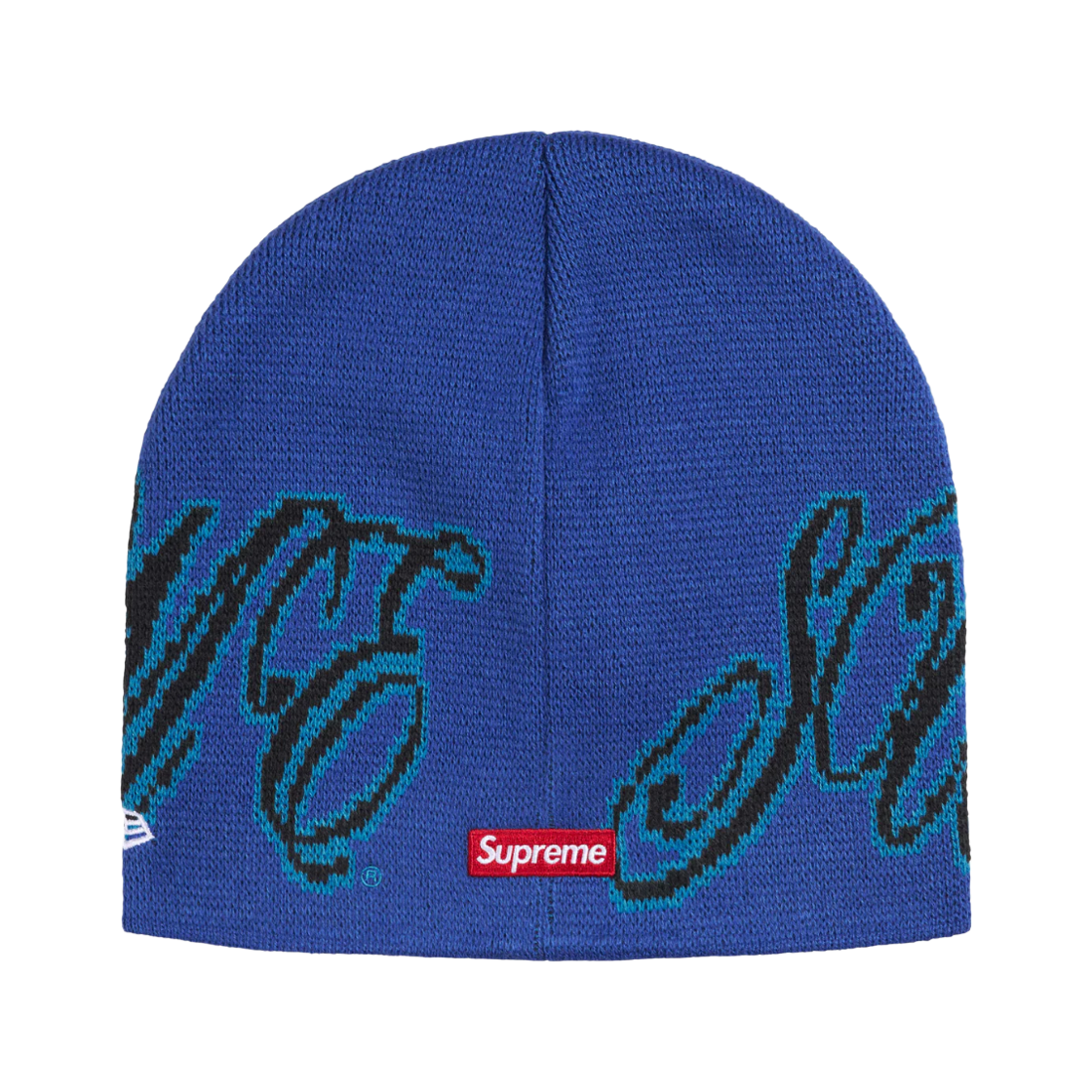 슈프림 뉴에라 커시브 비니 로얄 - 26SS(Supreme New Era Cursive Beanie Royal - 26SS) - 2