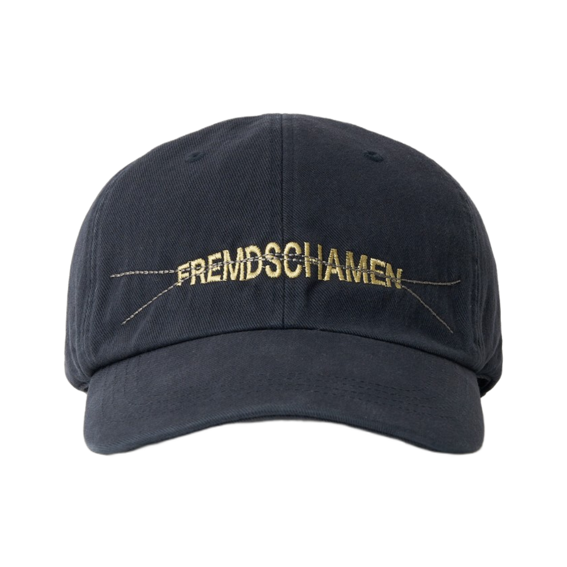 - Aviemuah Vintage Washed Cross Stitch Cap Navy