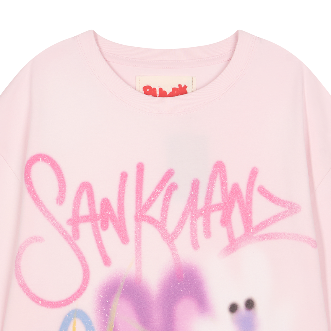 산쿠안즈 S25SSUTS0183 그래픽 숏 슬리브 핑크 - 26SS(Sankuanz S25SSUTS0183 Graphic Short Sleeve Pink - 26SS) - 3
