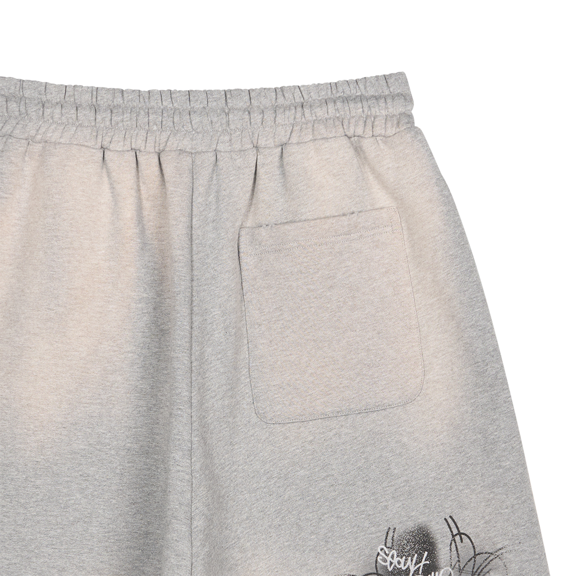 산쿠안즈 S25SSUSH0212 그래픽 쇼츠 그레이 - 26SS(Sankuanz S25SSUSH0212 Graphic Shorts Grey - 26SS) - 5