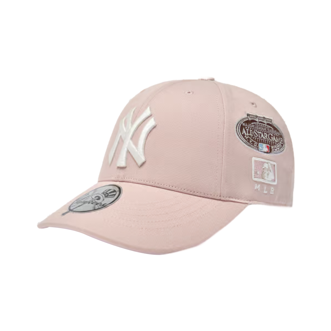 MLB 시그니처 올오버 패치 스트럭쳐 볼캡 뉴욕양키스 코랄(MLB Signature All-over Patch Structured Ball Cap New York Yankees Coral)