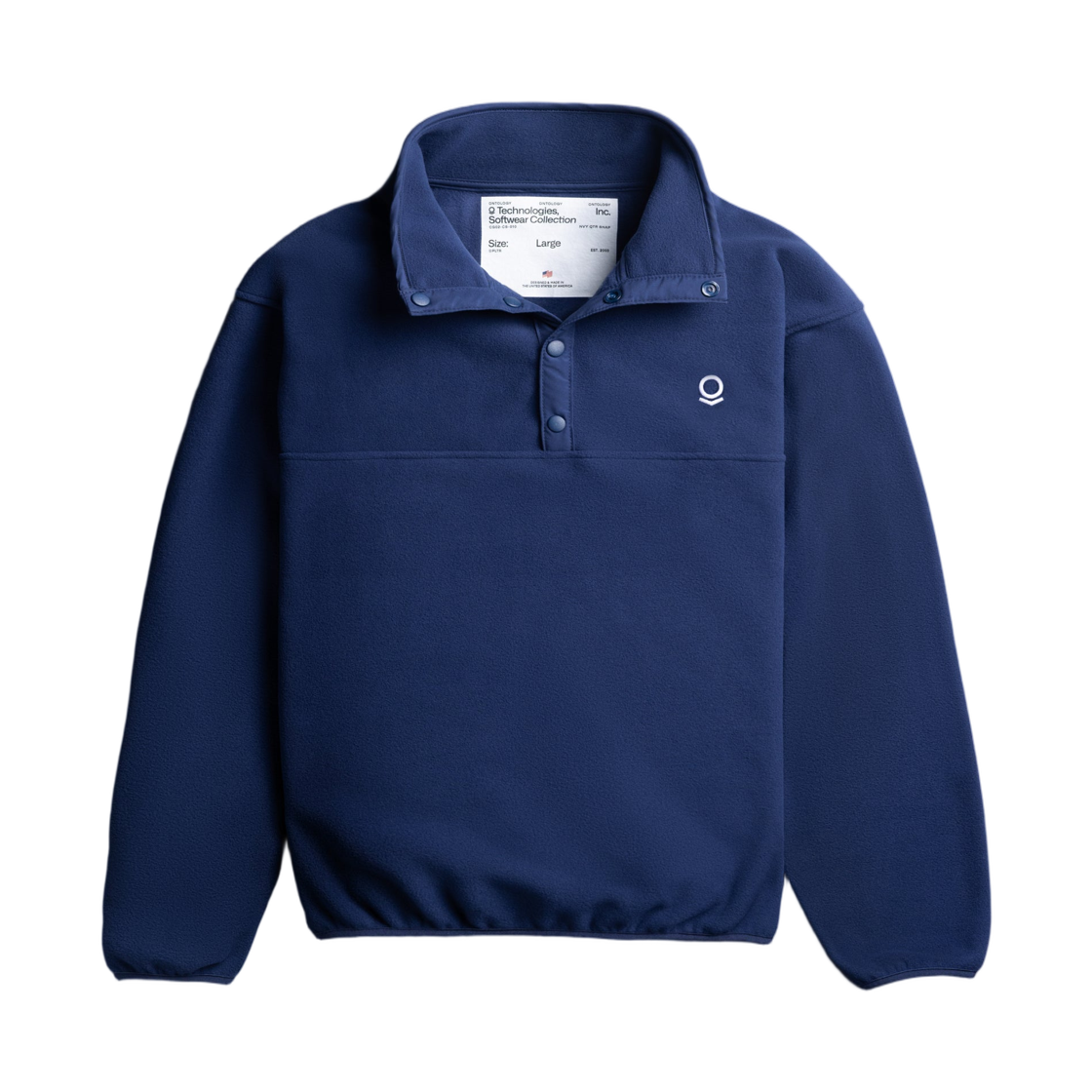 팔란티어 NVY QTR 스냅 폴라텍 풀오버 플리스 네이비(Palantir NVY QTR SNAP Polartec Pullover Fleece Navy) - 1