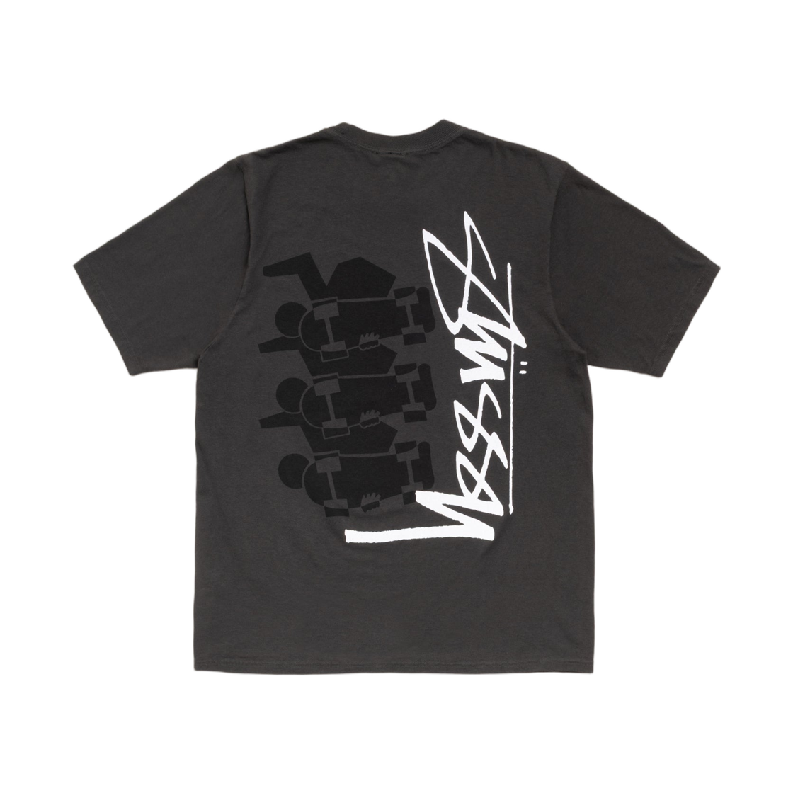 스투시 스택 피그먼트 다이드 티셔츠 페이디드 블랙(Stussy Stack Pigment Dyed T-Shirt Faded Black) - 1