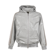 Needles x Nubian Cotton Jersey Zipped Track Hoody Grey - Nubian Exclusive