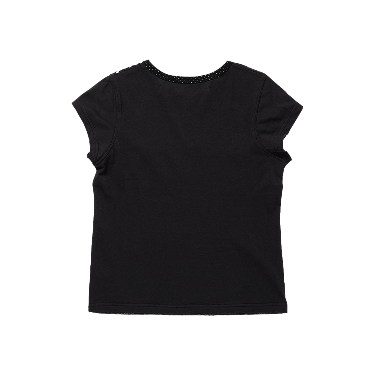 퍼버즈 우먼 믹스드 미니 티 블랙 - 26SS(Perverze Women Mixed Mini Tee Black - 26SS) - 2