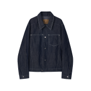 CHOWOO Linen Engineered Jacket Indigo