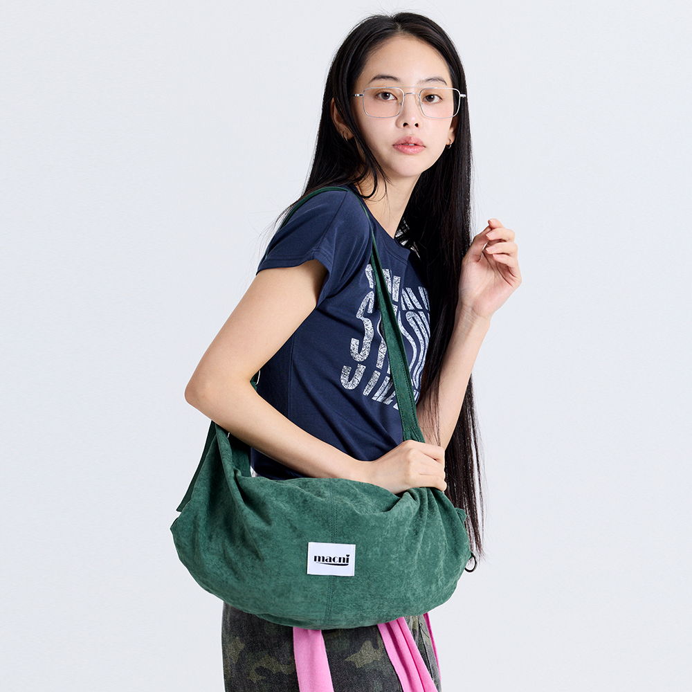 마크니 더블 스트랩 숄더백 그린(MACNI Double Strap Shoulder Bag Green) - 2
