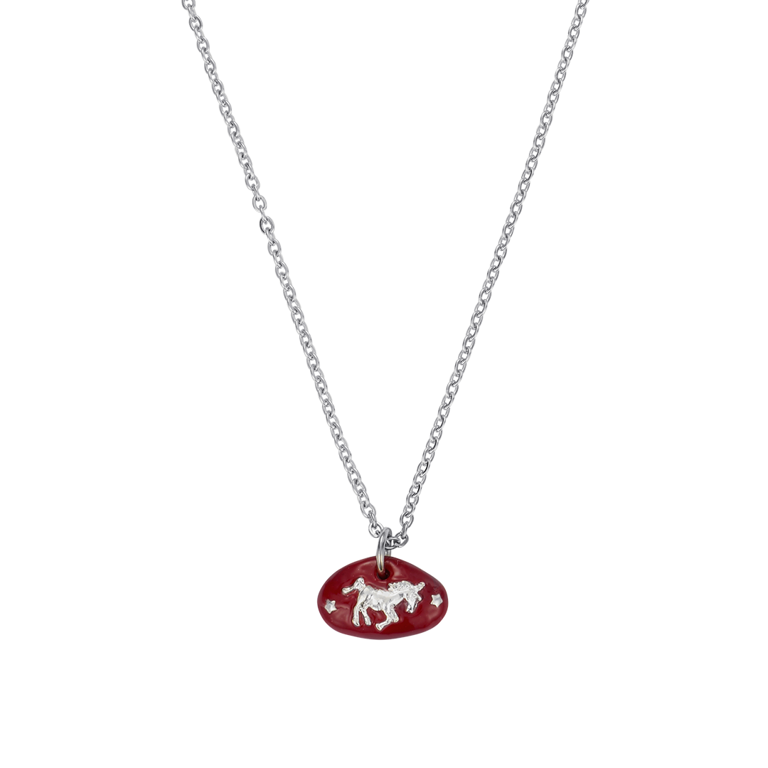 26SSJNLGUARDFF Nff Guardian Necklace Red