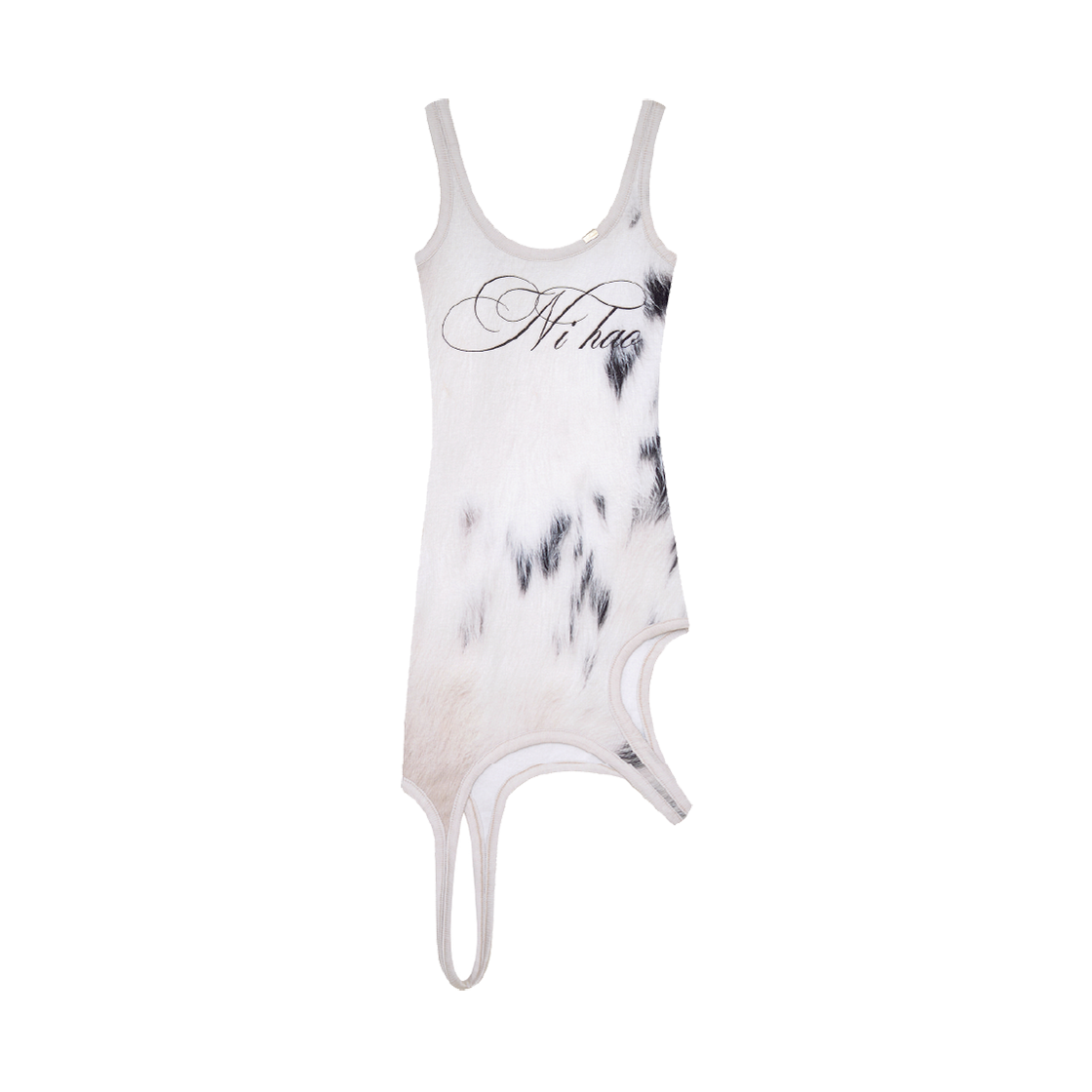Bonnae-177 Bonnae Asymmetric Dress Ivory