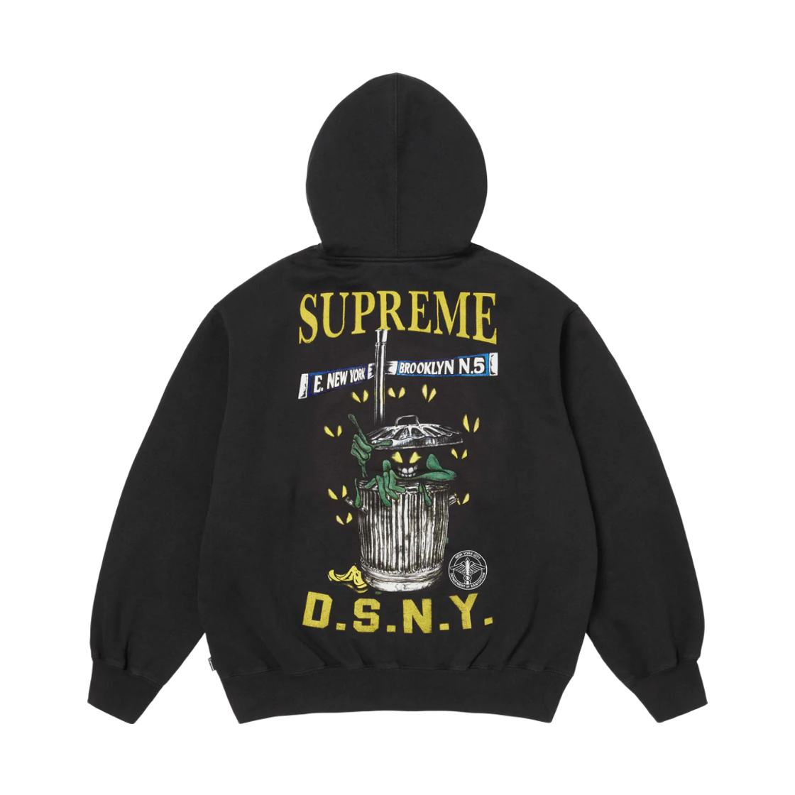 슈프림 x DSNY 집업 후드 스웨트셔츠 블랙 - 26SS(Supreme x DSNY Zip Up Hooded Sweatshirt Black - 26SS) - 2