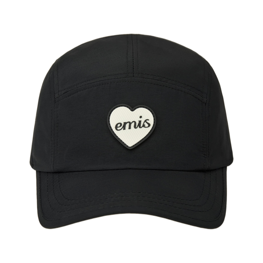 이미스 하트 러버 패치 캠프캡 블랙(Emis Heart Rubber Patch Camp Cap Black) - 1