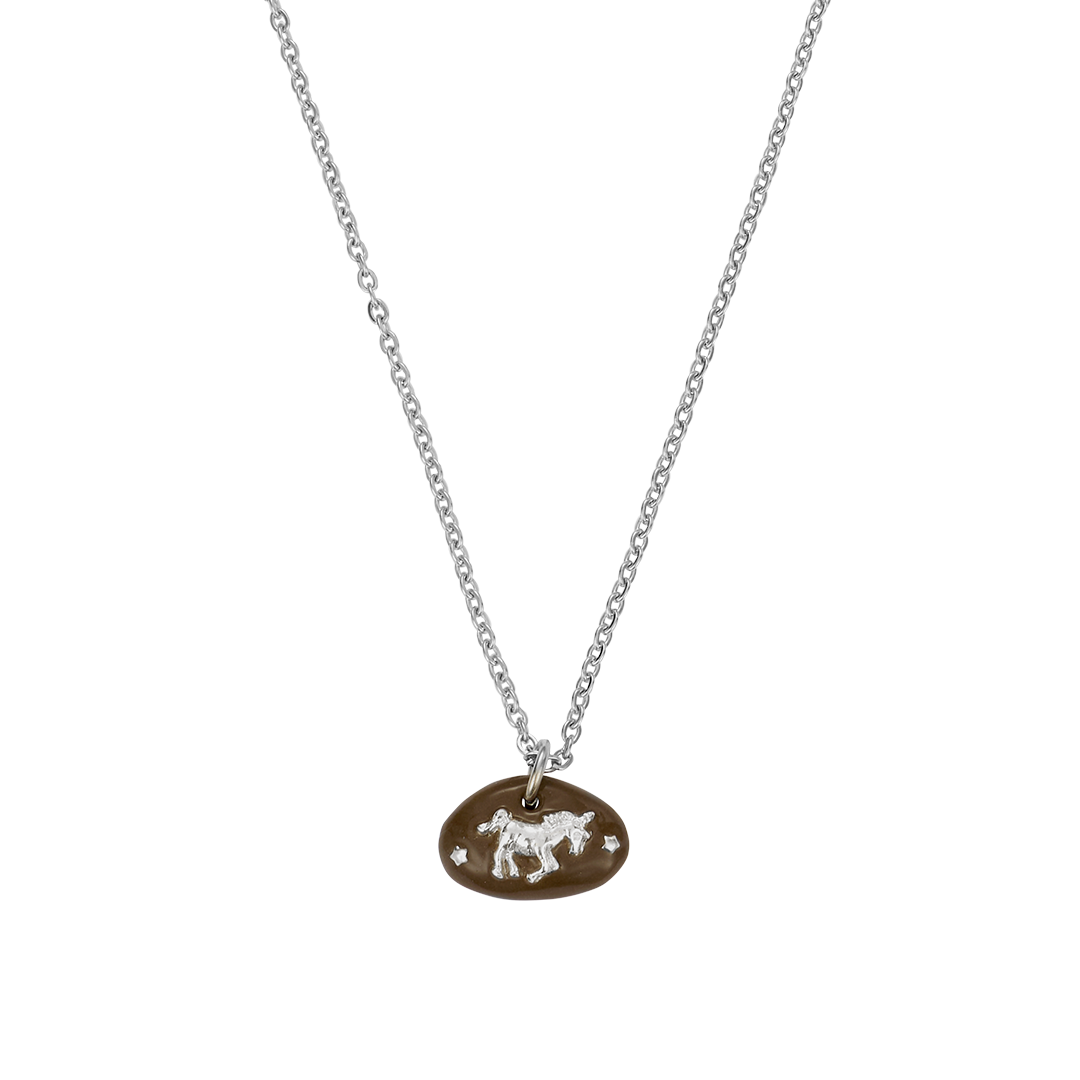 26SSJNLGUABRFF Nff Guardian Necklace Brown