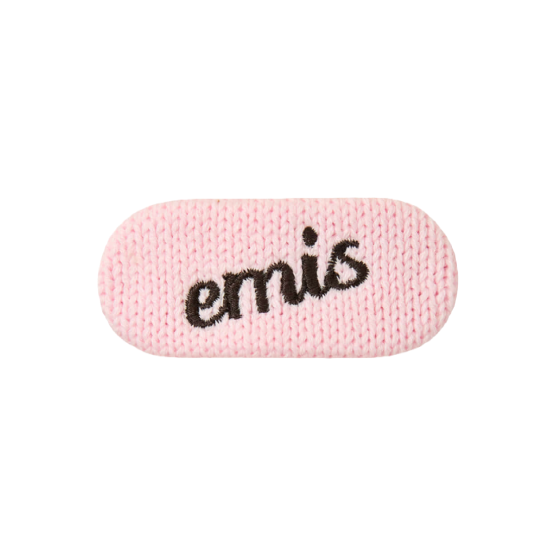 - Emis Heart Logo Knit Hairpin Pink