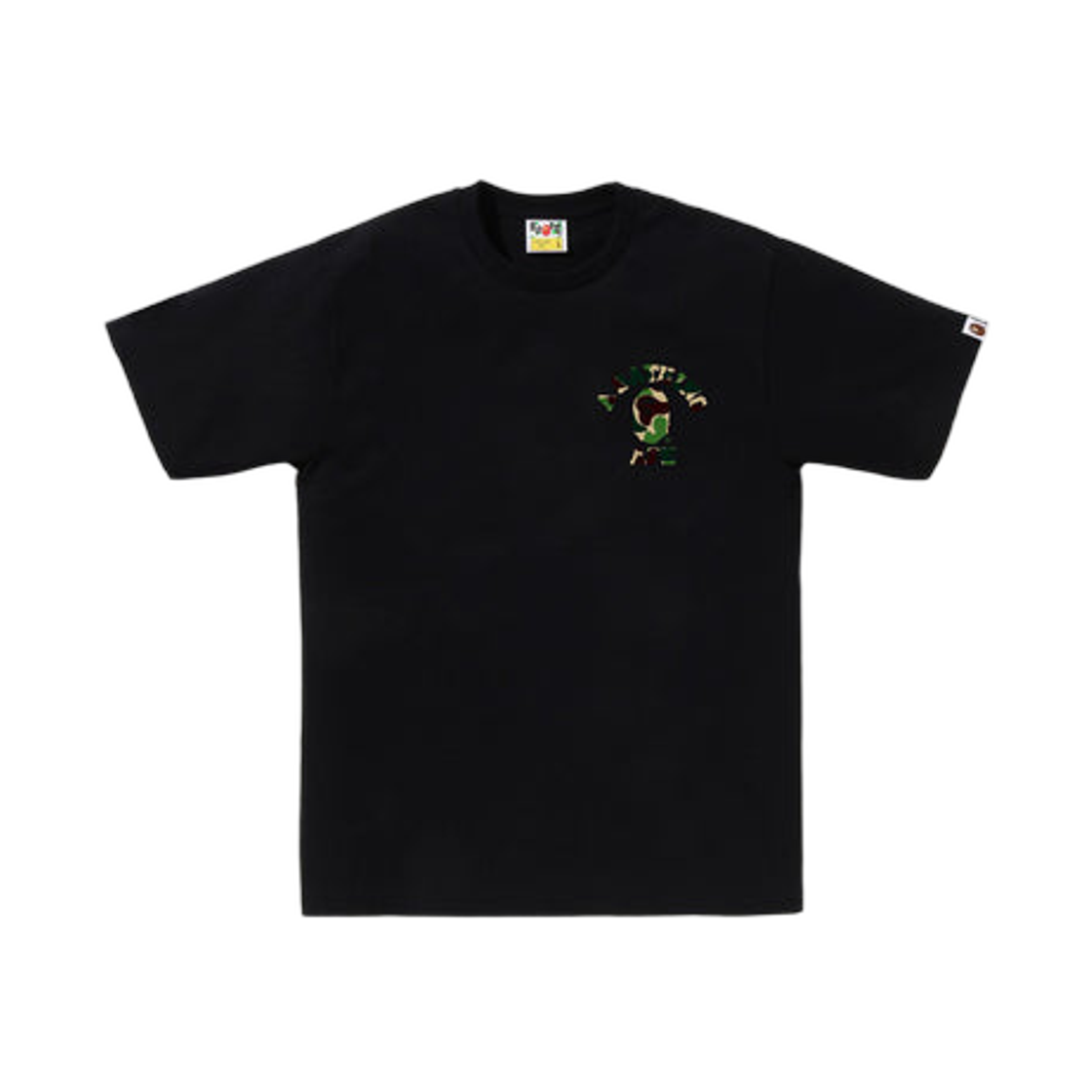 - BAPE ABC Camo College Ats T-Shirt Black Green