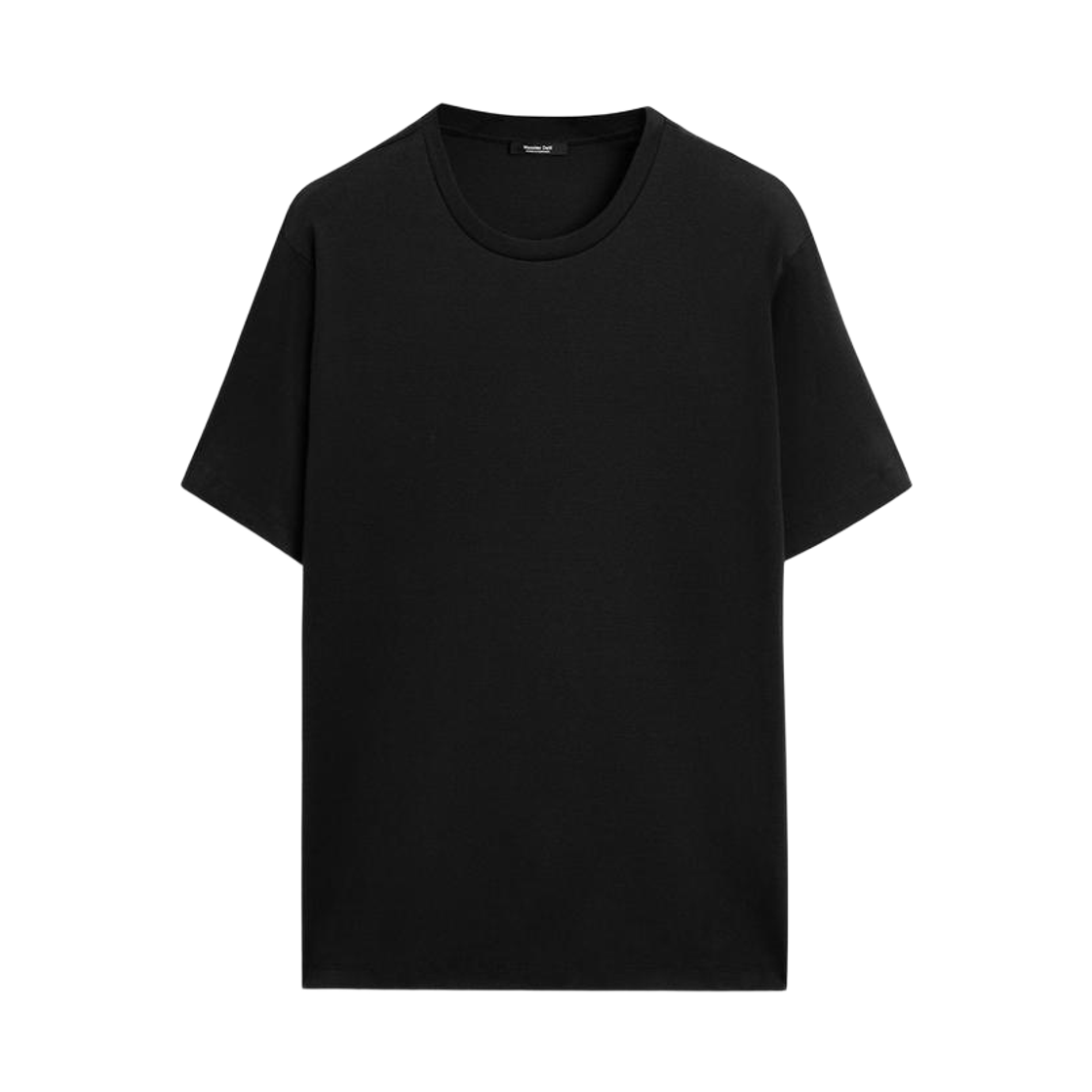 마시모두띠 100% 머서라이즈 코튼 티셔츠 블랙(Massimo Dutti 100 Mercerised Cotton T-Shirt Black) - 1
