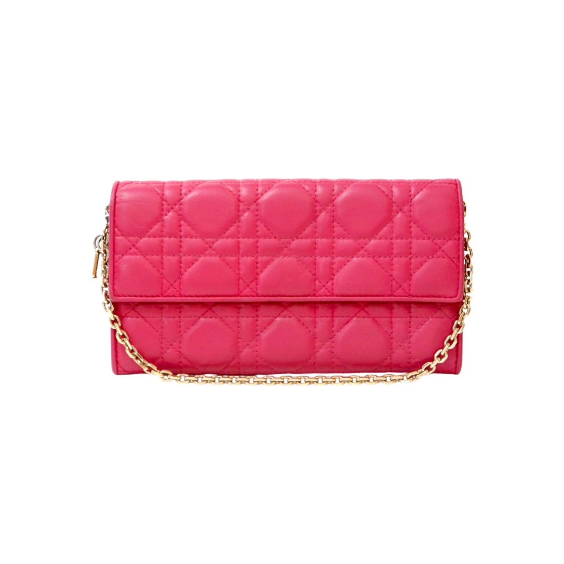 ITOCJRLIIDOM Dior Pink Lambskin Cannage Long Wallet C-B50958T