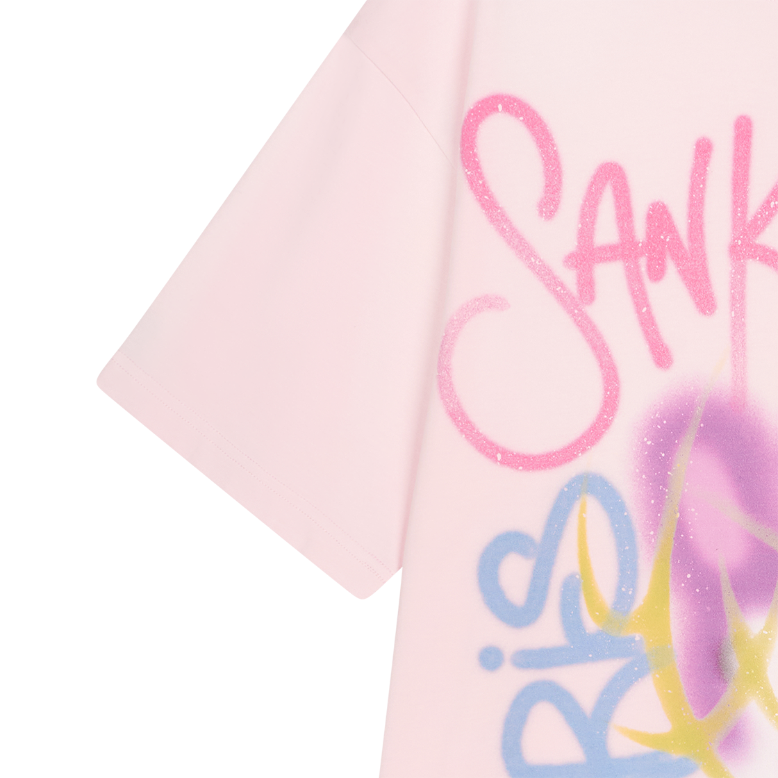 산쿠안즈 S25SSUTS0183 그래픽 숏 슬리브 핑크 - 26SS(Sankuanz S25SSUTS0183 Graphic Short Sleeve Pink - 26SS) - 5
