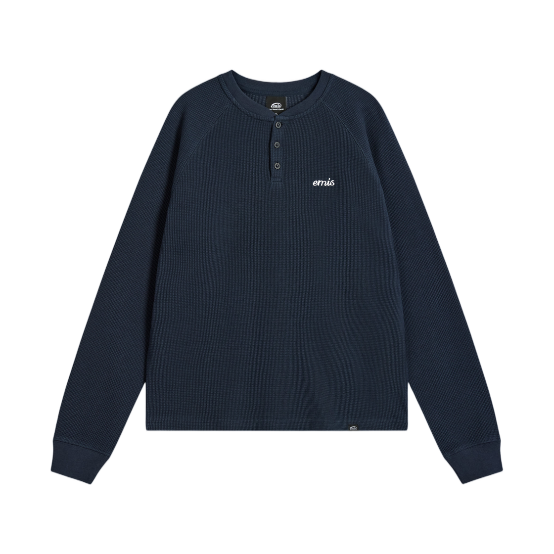 이미스 와플 래글런 티셔츠 네이비(Emis Waffle Raglan T-Shirt Navy)