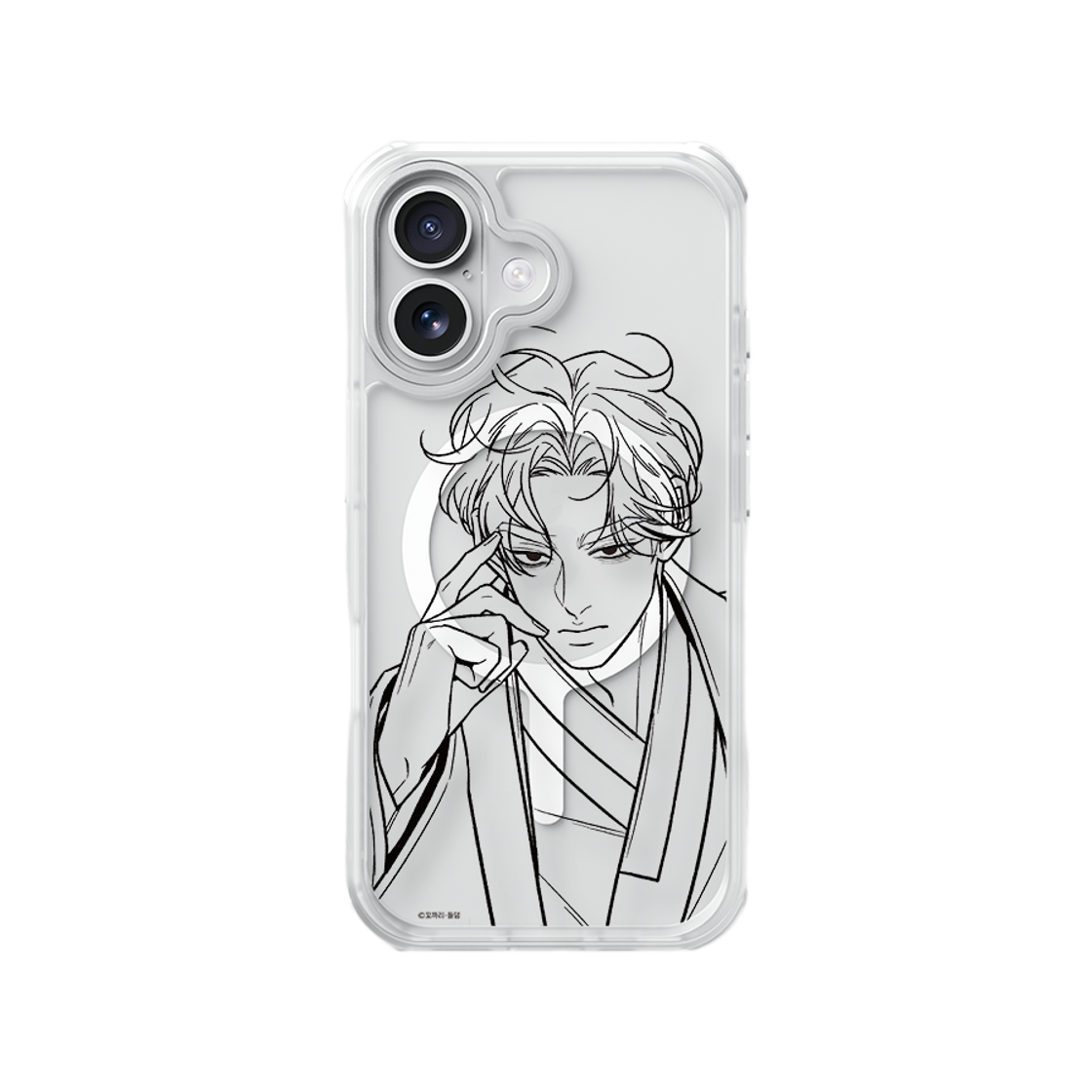 S800420057 SINJIMORU X NAVER WEBTOON Go Eun-hyeok Line Art MagSafe iPhone Clear Case M-Airguard Basic