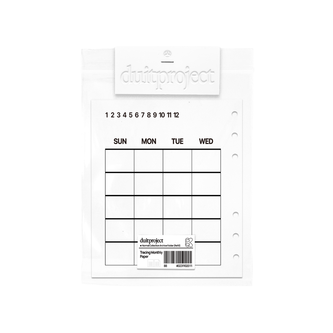 8840231102011 Duitproject Tracing monthly paper Set