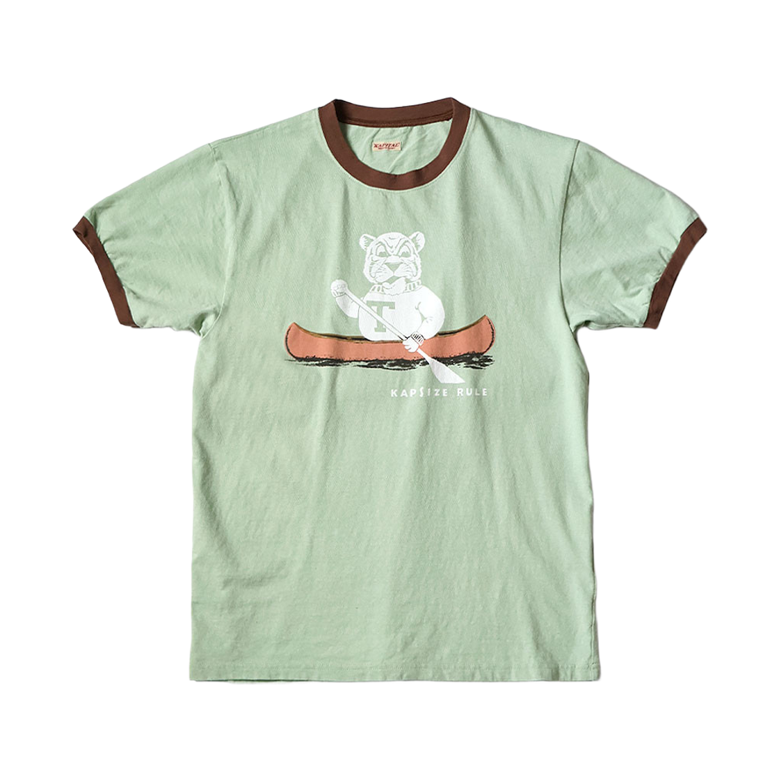 K2509SC062 Kapital 20 Tenjiku Ringer T-Shirt T Tiger Pt Mint