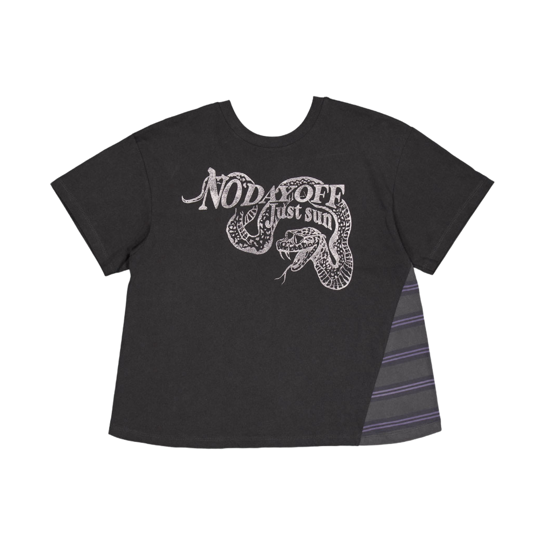 캐주얼 매뉴얼 리버시블 스네이트 티 차콜(Kasual Manual Reversible Snake T-Shirt Faded Charcoal)