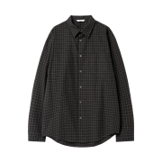 YOUCHE SQ Offset Check Shirts Graphite Check
