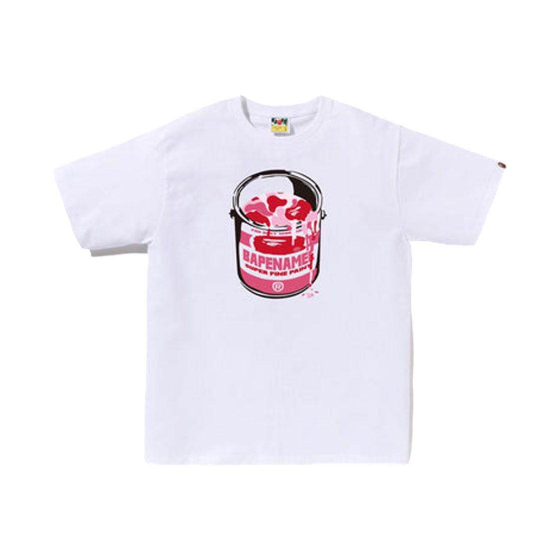 베이프 ABC 카모 페인트 캔 티셔츠 화이트 핑크(BAPE ABC Camo Paint Can T-Shirt White Pink) - 1