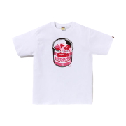 BAPE ABC Camo Paint Can T-Shirt White Pink
