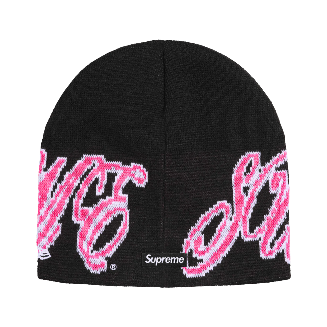 슈프림 뉴에라 커시브 비니 블랙 - 26SS(Supreme New Era Cursive Beanie Black - 26SS) - 2