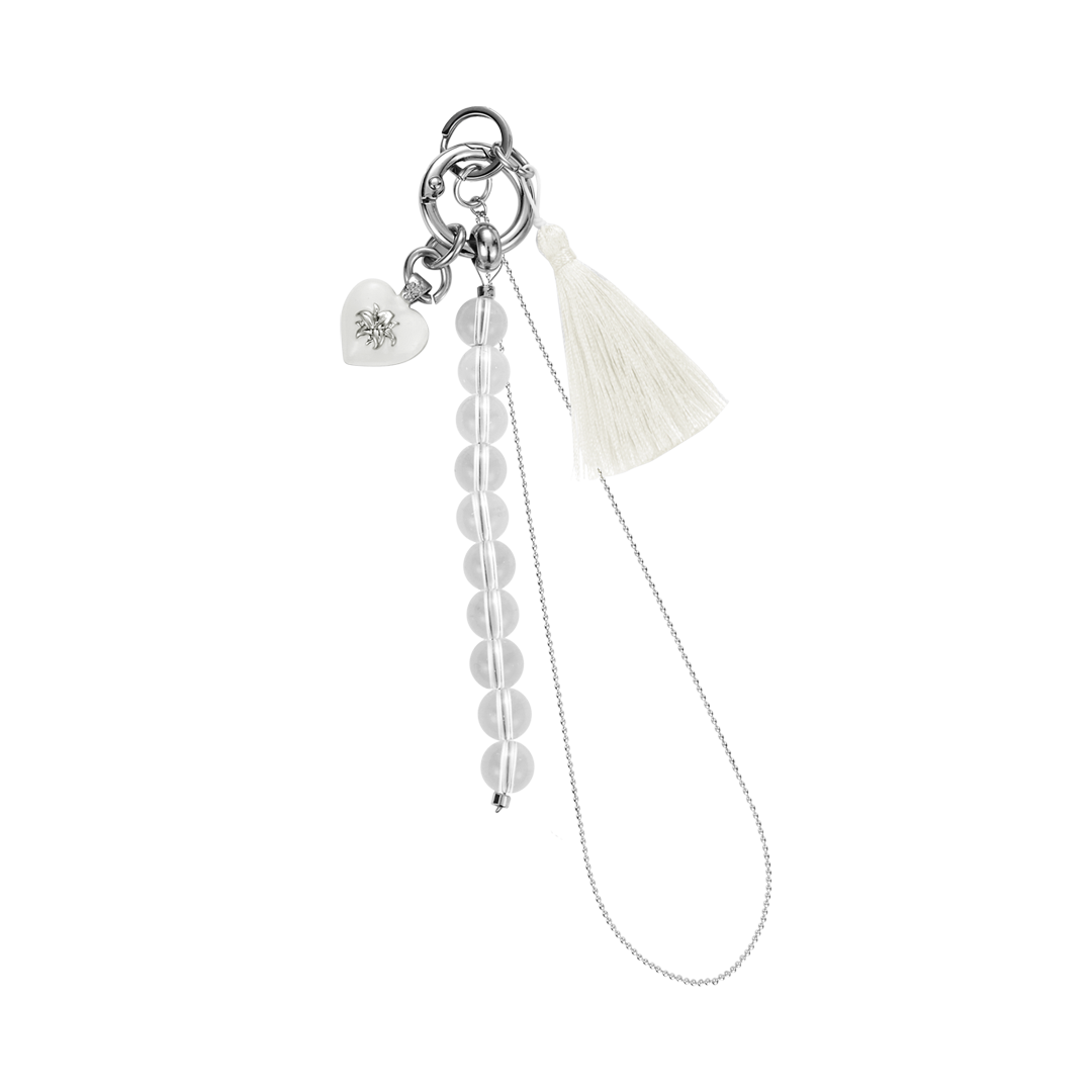 엔프프 헤리티지 하트 키링 화이트(Nff Heritage Heart Keyring White) - 1