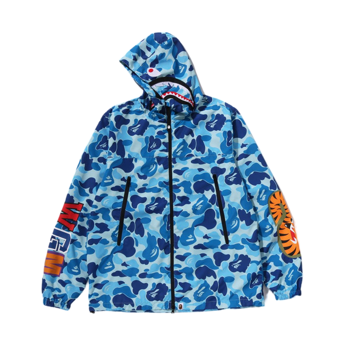 베이프 ABC 카모 샤크 후드 자켓 블루(BAPE ABC Camo Shark Hoodie Jacket Blue) - 2