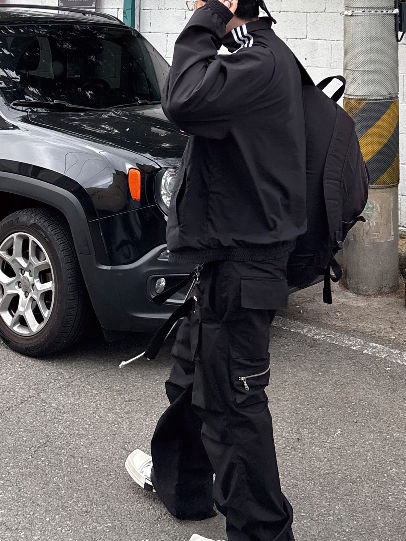Wapworks Wide Safety Cargo Pants Black, (W) Adidas Originals Firebird Adilenium Track Top Black White - KR Sizing ์ฐฉ์ฉ ์คํ์ผ - 4