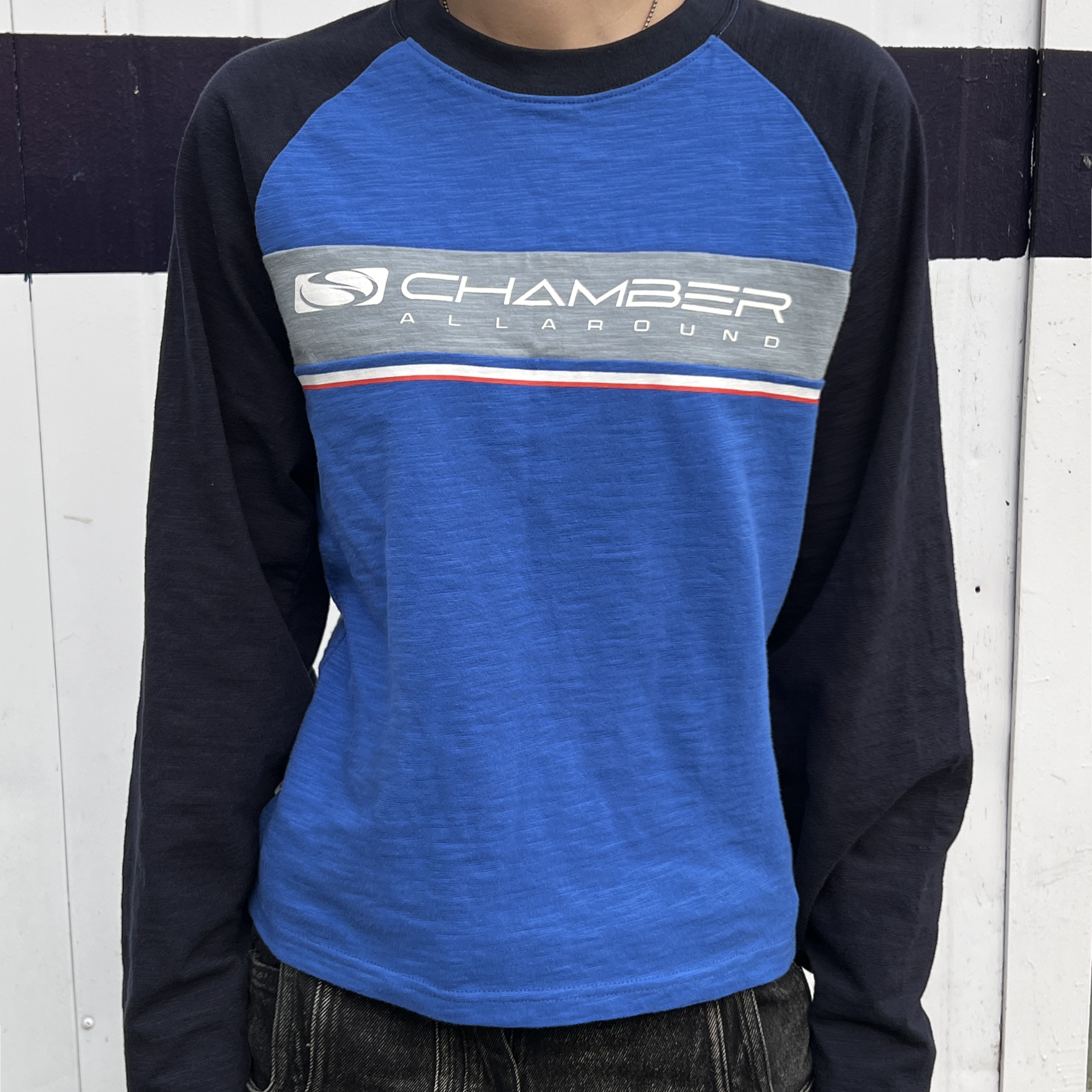 SPORT CHAMBER SC Node T-shirt BLUE 착용 스타일 - 2