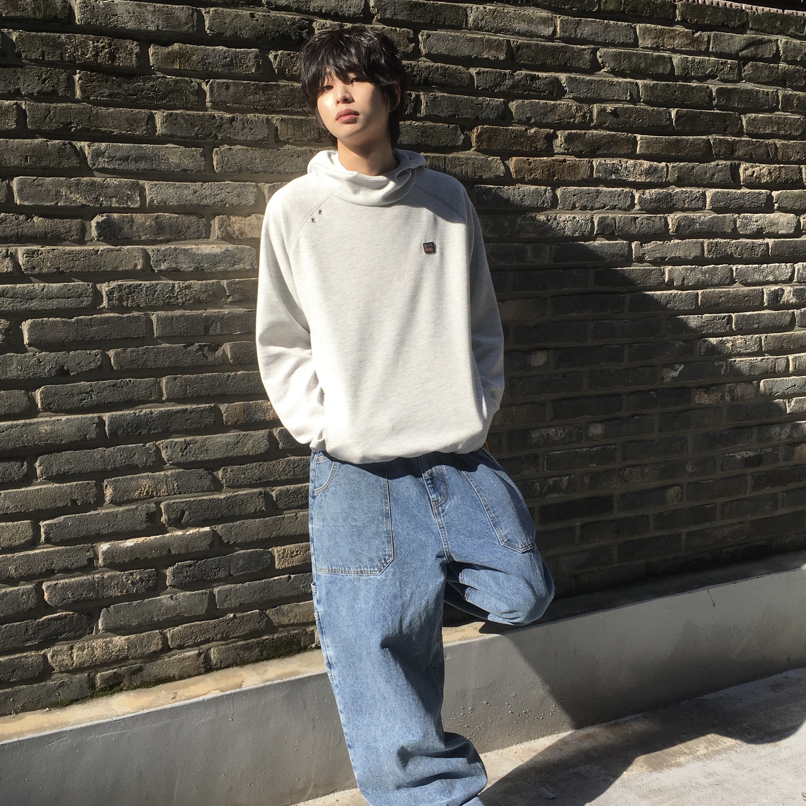 SPORT CHAMBER Superwide Carpenter Denim Pants Blue, Jordan 1 Retro High Spider-Man Origin Story 착용 스타일 - 2