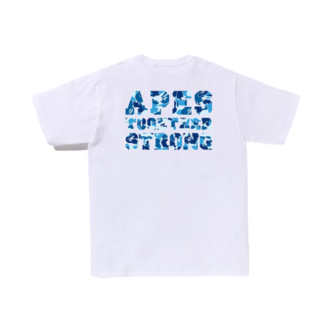 베이프 ABC 카모 컬리지 에어샷 티셔츠 화이트 블루(BAPE ABC Camo College Ats T-Shirt White Blue) - 2