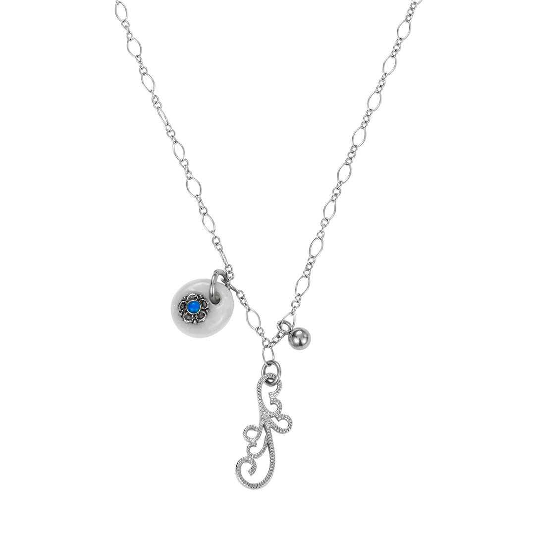 26SSJNLSERSVFF Nff Seraph Necklace Silver