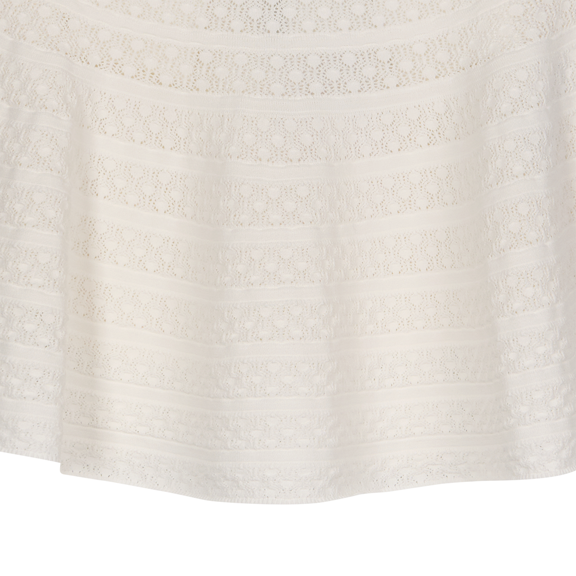 셀프 포트레이트 우먼 화이트 포인텔 니트 미니 스커트 화이트 - 26SS(Self Portrait Women White Pointelle Knit Mini Skirt White - 26SS) - 6