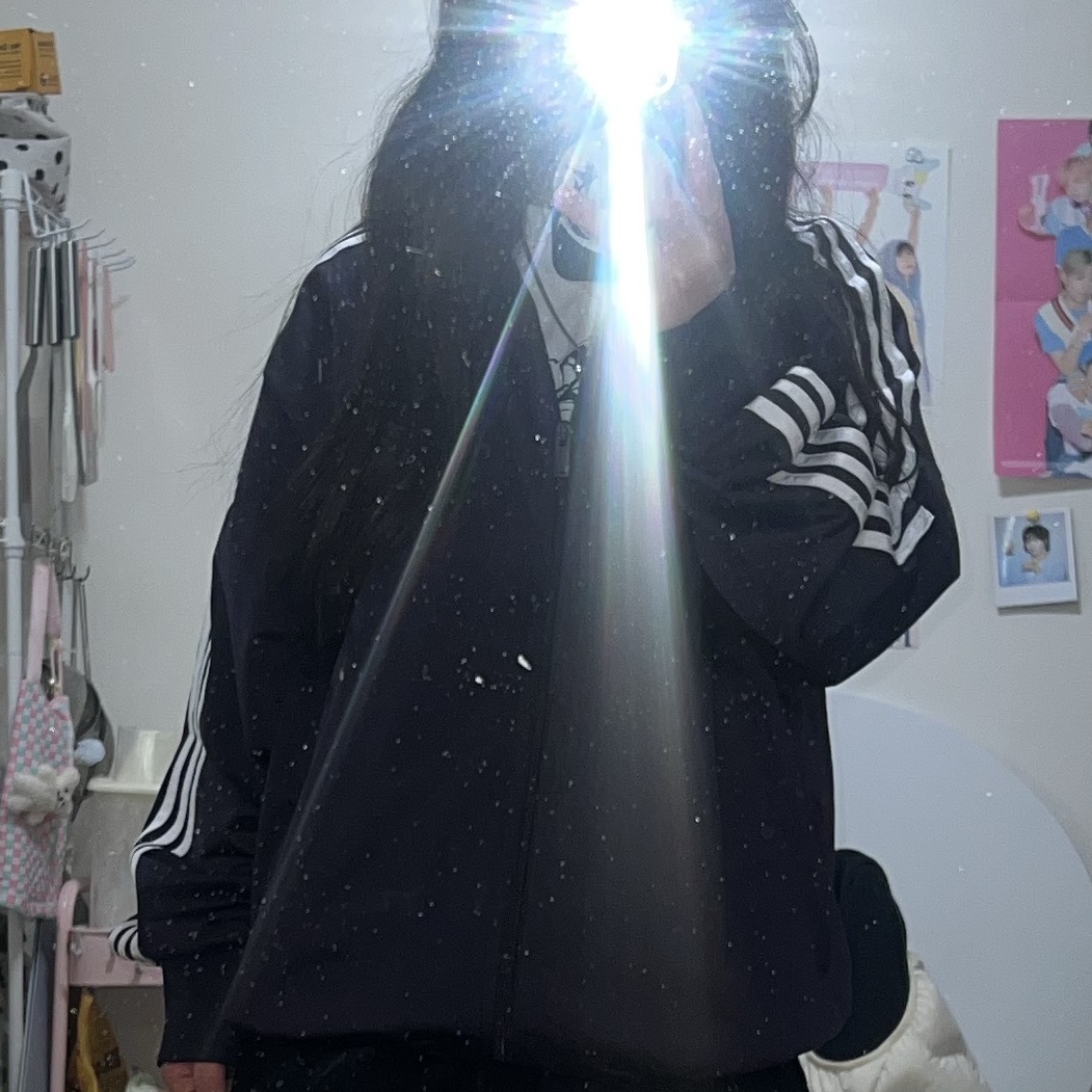 Adidas Adicolor Classic Firebird Track Top Aurora Black - KR Sizing 착용 스타일