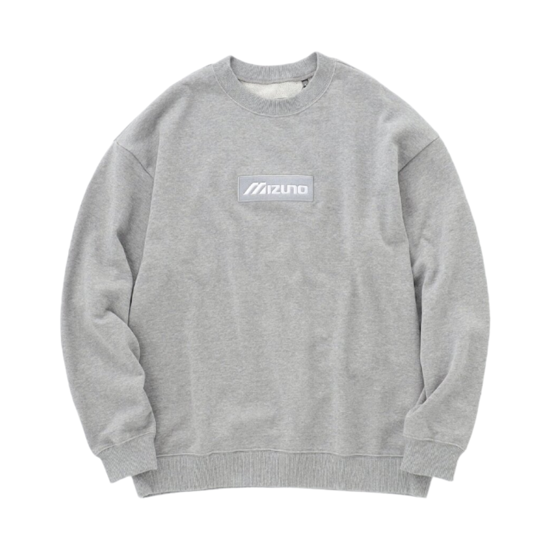 52JCD07105 Mizuno Box Logo Crewneck Sweatshirt Grey