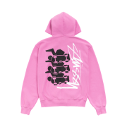 Stussy Skate Stack Zip Hoodie Pigment Dyed Pink