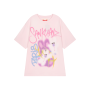 Sankuanz S25SSUTS0183 Graphic Short Sleeve Pink - 26SS