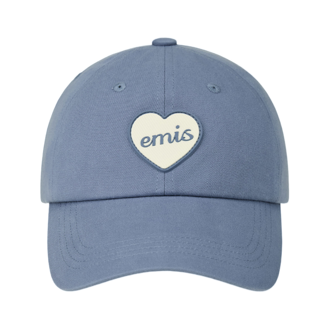 - Emis Heart Rubber Patch Ball Cap Blue