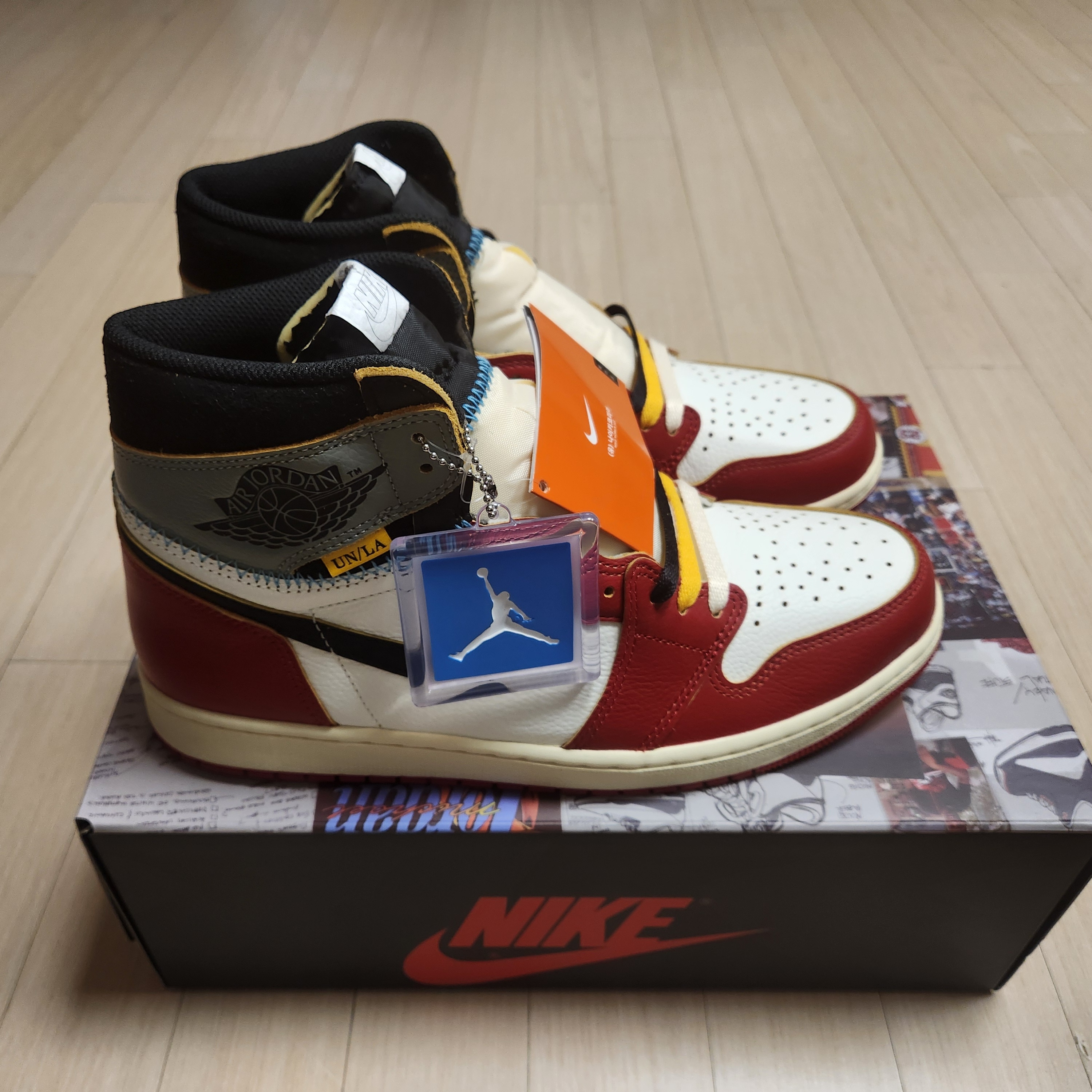 Jordan 1 x Union Retro High OG Chicago Shadow 착용 스타일 - 3