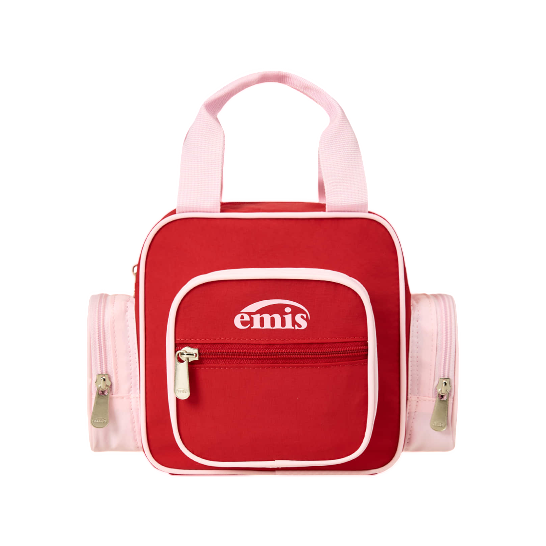 이미스 나일론 컬러 블록 토트백 레드(Emis Nylon Color Block Tote Bag Red) - 1