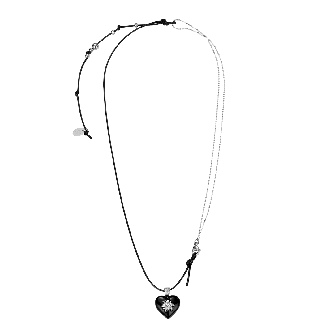 26SSSNLHERBKFF Nff Heritage Necklace Black