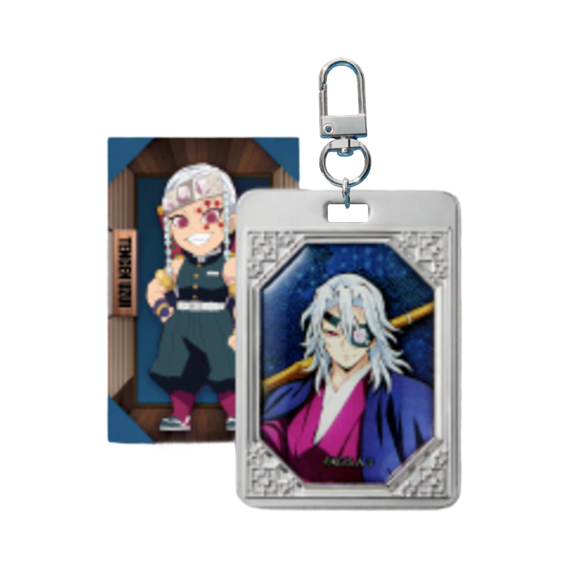 CGV x 귀멸의 칼날 캐릭터 랜덤 메탈 키링 우즈이 텐겐 (개봉)(CGV x Demon Slayer Kimetsu Random Metal Keyring Tengen Uzui (Opened))