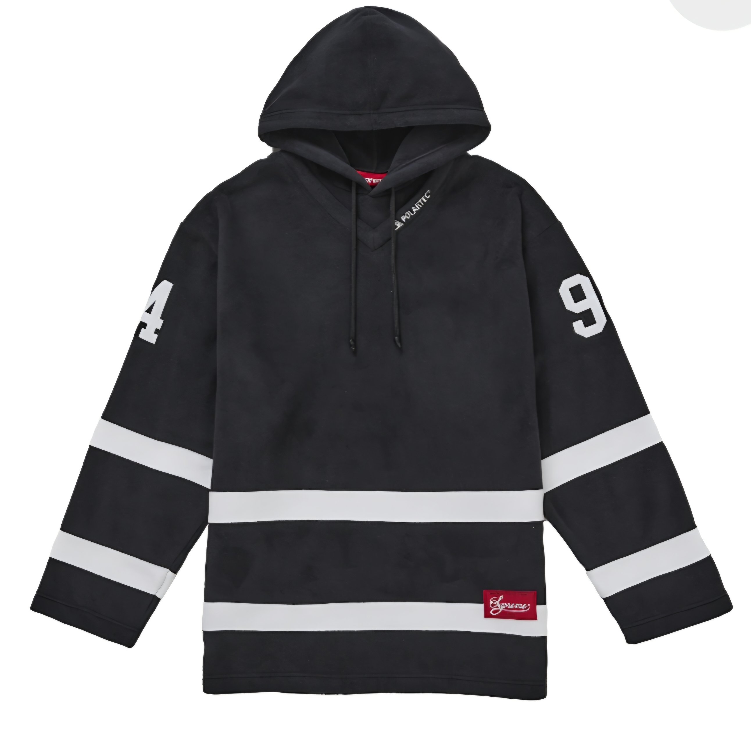 Supreme Polartec Hooded Hockey Jersey Black - 25FW 착용 스타일 - 2