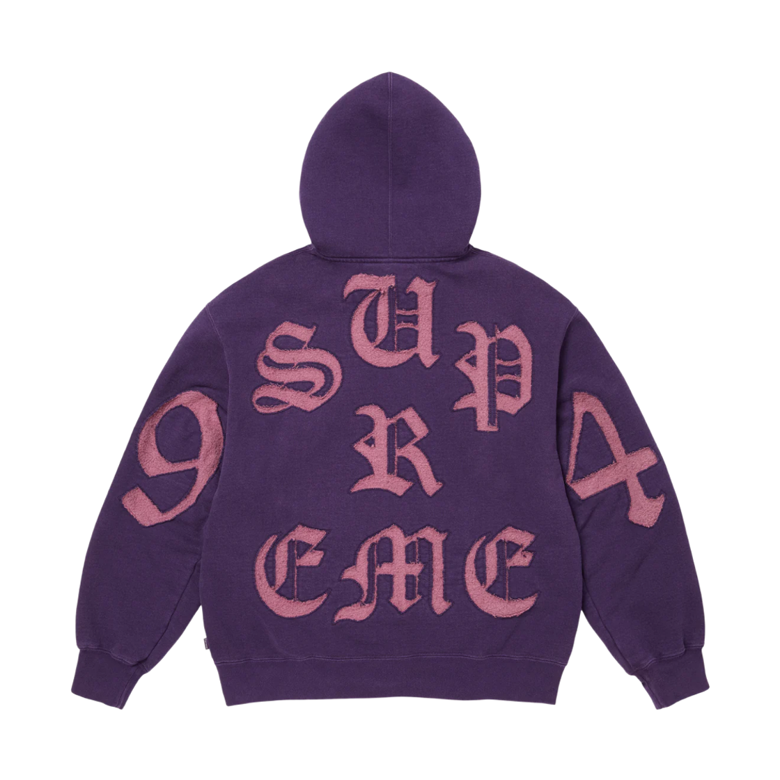 - Supreme Cut Out Zip Up Hooded Sweatshirt Dark Purple - 26SS